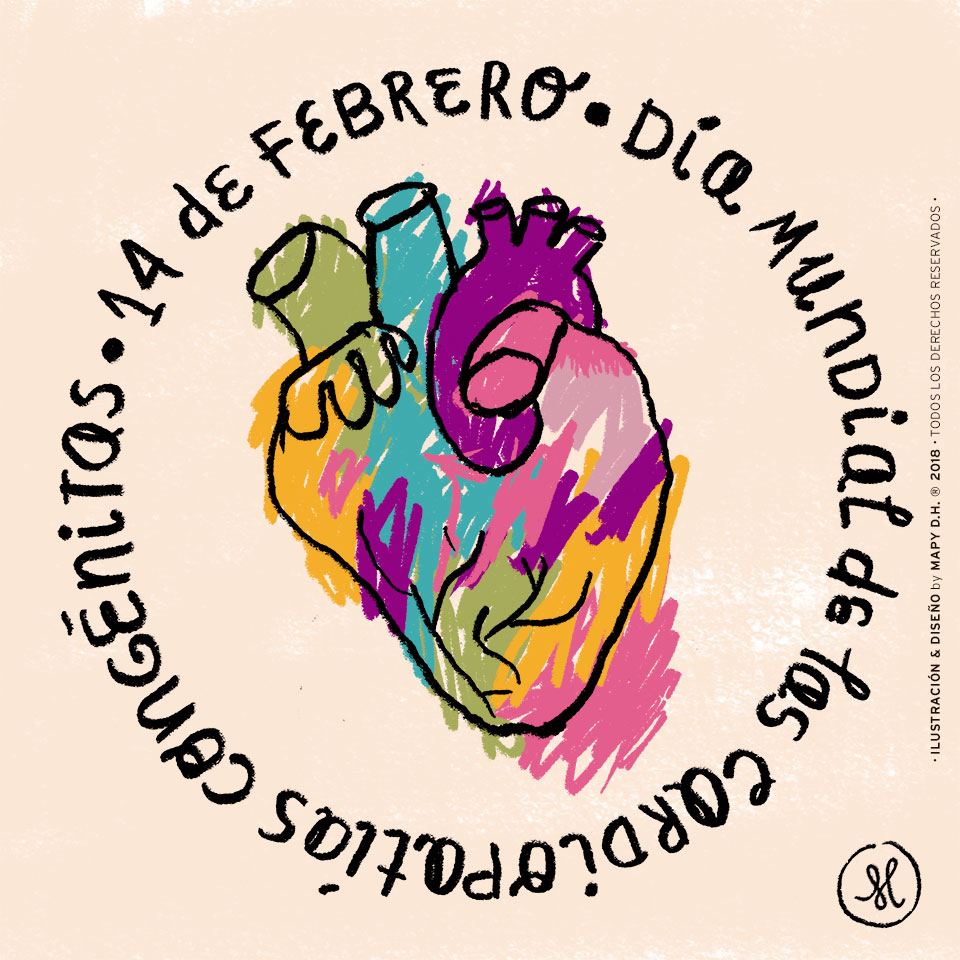 14 de febrero. Día mundial de las cardiopatías congénitas.
